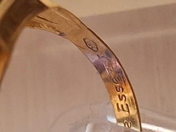 Zonder minimumprijs - Ring - 18 karaat Geel goud Robijn, Nieuw