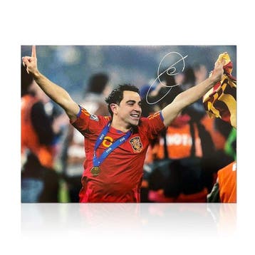Coupe du Monde de Football - Xavi Hernandez Signed Spain, Nieuw