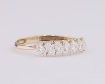 Verlovingsring - 14 karaat Geel goud - 0.57ct. tw. Diamant