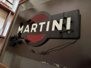 Martini - Lichtbord - Plastic