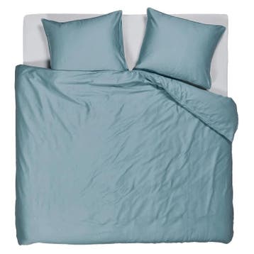 Beddinghouse Change Dekbedovertrek - Blauw Grijs - Eenpersoo, Nieuw