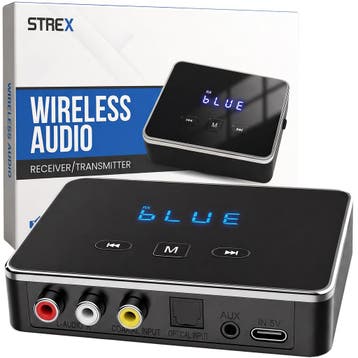 Strex Bluetooth Transmitter en Receiver 3 in 1 Adapter -, Audio, Tv en Foto, Verzenden, Nieuw