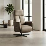Leren handmatige relaxfauteuil Honor - Massif Rock, Ophalen of Verzenden, Nieuw, Leer