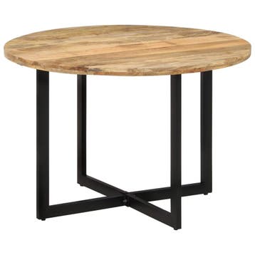 vidaXL Eettafel 110x75 cm massief mangohout, Verzenden, Nieuw
