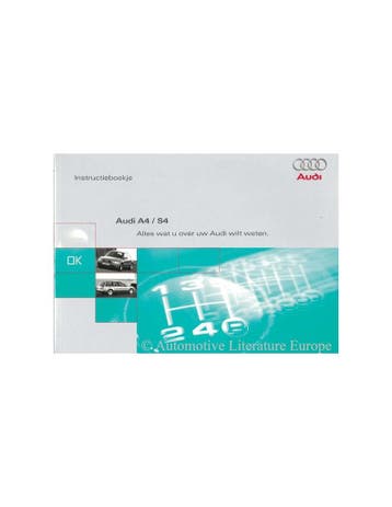 1998 AUDI A4 & S4 INSTRUCTIEBOEKJE NEDERLANDS, Ophalen of Verzenden