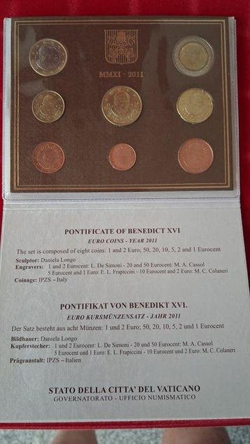 Vaticaan. Year Set (BU) / 10 Euro 2011/2020 (2 Items), Postzegels en Munten