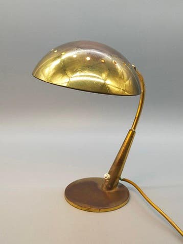 Vintage Mid-Century Messing Schreibtischlampe – 50er Jahre -