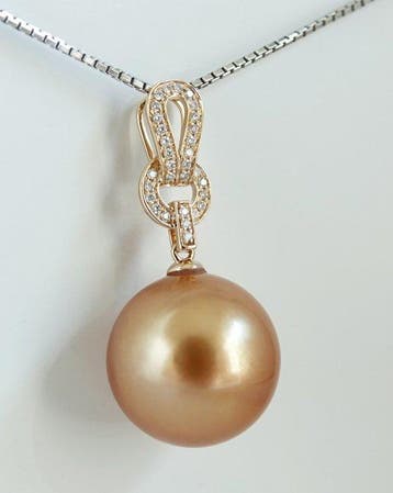 Pendentif - Or jaune 18 carats - Saturation dorée 24K -