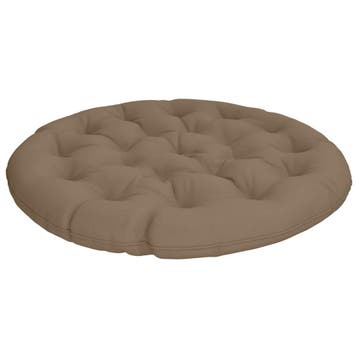 vidaXL Papasan Stoel Kussen VIANEN 100% Polyester Taupe Ø, Huis en Inrichting, Verzenden, Nieuw