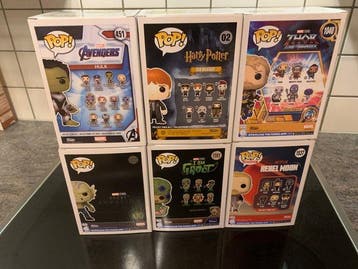 Funko - Funko Pop - Thor, Ron Weasley, Hulk, Kai, Fancy, Antiek en Kunst