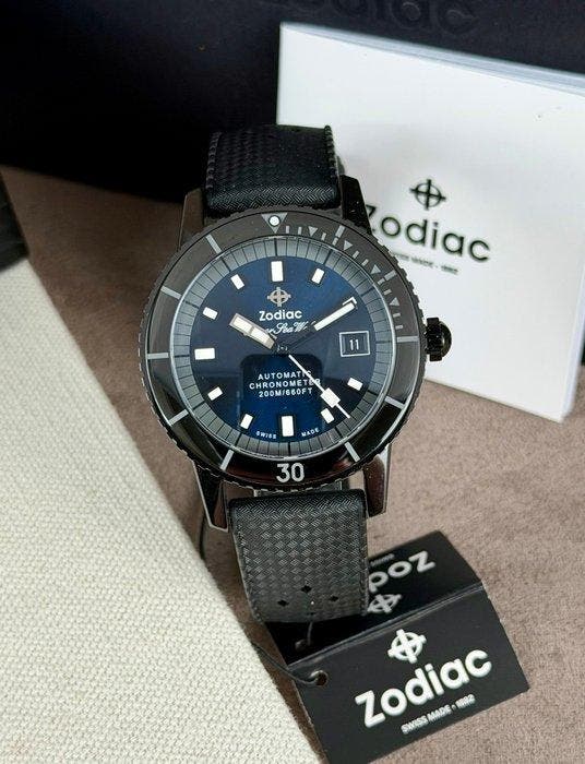 Zodiac - Super Sea Wolf Ceramic Compression Diver Automatic, Handtassen en Accessoires, Horloges | Heren