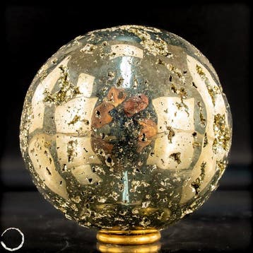 Grote natuurlijke gouden pyriet Sphere/ Druzen- 1513.46 g
