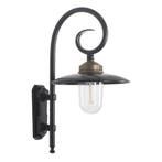 Stal- & Boerderijlampen Orly Muurlamp Zwart, Tuin en Terras, Verzenden, Nieuw