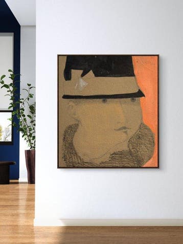 Robert Detheux (1932-2010) - L’homme au chapeau – 1961