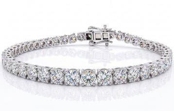 Armband - 18 karaat Witgoud - 7.21ct. tw. Diamant, Nieuw