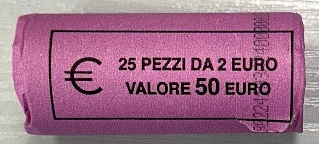 San Marino. 2 Euro 2024 (25 monnaies) en rouleau (Zonder, Timbres & Monnaies, Monnaies | Europe | Monnaies non-euro