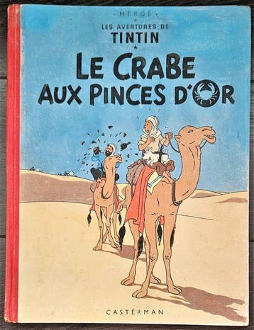 Tintin T9 et T13 - Le Crabe aux pinces dor B9 et les 7, Nieuw