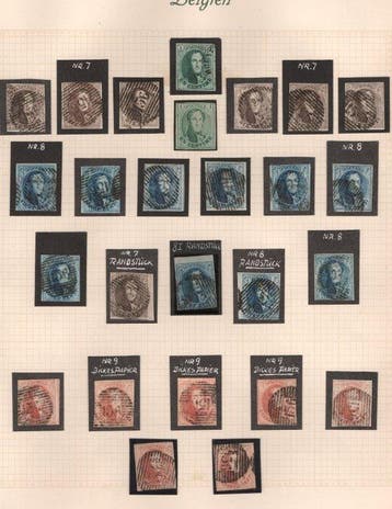 België 1849/1865 - Belgie, een klassieke uitgebreide, Postzegels en Munten, Gestempeld