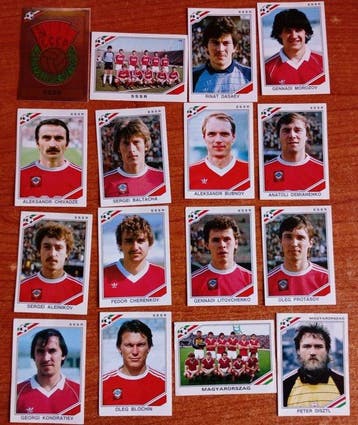 Panini - World Cup Mexico 86 - All different - 212 loose, Collections
