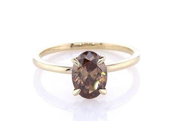 Zonder minimumprijs - Ring - 14 karaat Geel goud - 1.13ct.