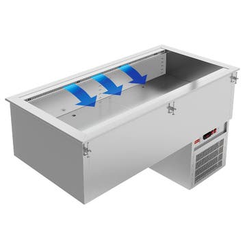 Inbouw-Element | Gekoelde Kuip (5x 1/1 GN) | 0°C/+4°C |, Verzenden, Nieuw in verpakking