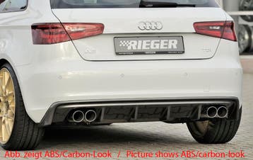 Rieger diffuser | A3 (8V): 07.12-08.16 (tot Facelift) - 3-dr, Verzenden