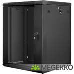 Lanberg WF01-6615-10B rack 15U Wandrek Zwart, Verzenden