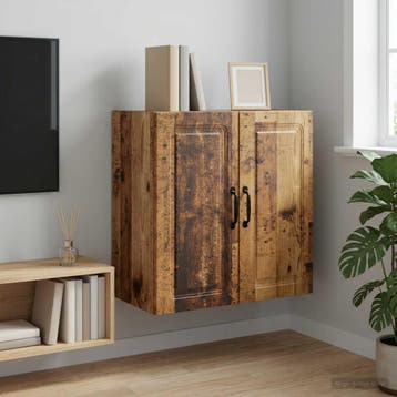 vidaXL Wandkast 59 x 31 x 60 cm Bewerkt hout Oud hout, Verzenden, Nieuw