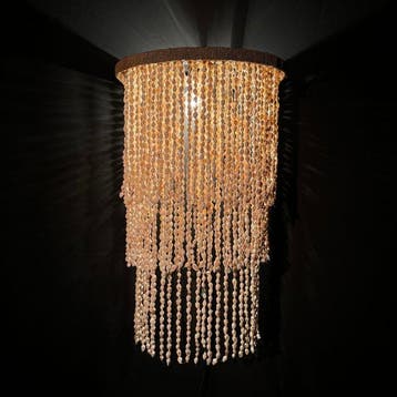 NO RESERVE PRICE - SL18 - Natural Shell Wall Lamp – Elegant