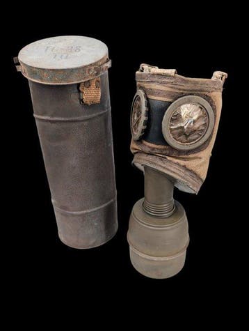 1 Ancien Masque à Gaz Français WW2 / Curiosity - Outil