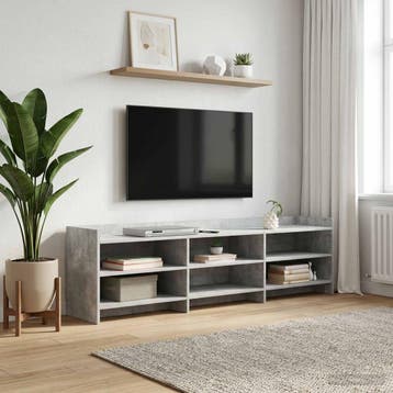 vidaXL TV Kast 168 x 33 x 47 cm Betongrijs Bewerkt hout, Verzenden