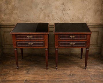 Table de chevet (2) - Bois, Métal, Verre - Tables de chevet