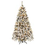 2dekans | Coast 180 cm kerstboom met sneeuwpremium PVC, Ophalen of Verzenden