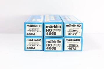 Märklin H0 - 4664/4668/4672 - Modeltrein goederenwagon (5) -, Nieuw
