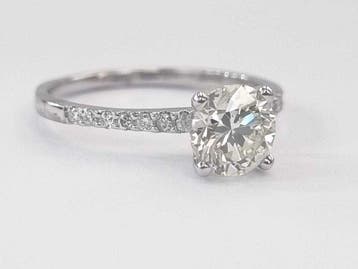 Bague de fiançailles - 14 carats Or blanc - 1.38ct. tw.