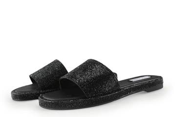 Steve Madden Muiltjes in maat 40 Zwart, Verzenden, Zwart, Steve Madden, Zo goed als nieuw