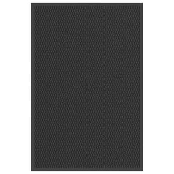 vidaXL Deurmat 60x90 cm zwart, Verzenden, Nieuw