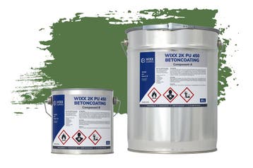 Wixx 2K PU 450 Betoncoating RAL 6010 | Grasgroen 5L, Verzenden