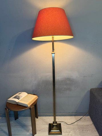 Herda - Staande lamp - Messing, Brons - Lengte 160 cm