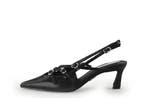 Steve Madden Slingbacks in maat 37 Zwart, Verzenden, Zwart, Steve Madden, Zo goed als nieuw