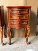 Nachtkastje (2) - kersenhout of mahonie - Stijl Louis XV, Antiek en Kunst