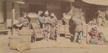 Enami, Farsari, Suzuki, Yokohama School (XIX) - Cleaning