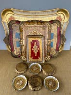 vassoio fiorentino - Onderzetter (10) - Hout, en