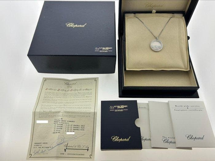 Chopard - Ketting met hanger - Happy Diamonds & Snowflake -, Bijoux, Sacs & Beauté, Bijoux anciens