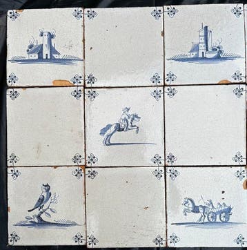 Tegel (18) - Delft, Plateelbakkerij - 1750-1800