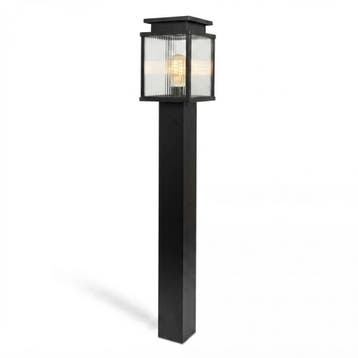 Tuinverlichting Modern Leicester 2 Tuinlamp Zwart 100cm, Tuin en Terras, Verzenden, Nieuw