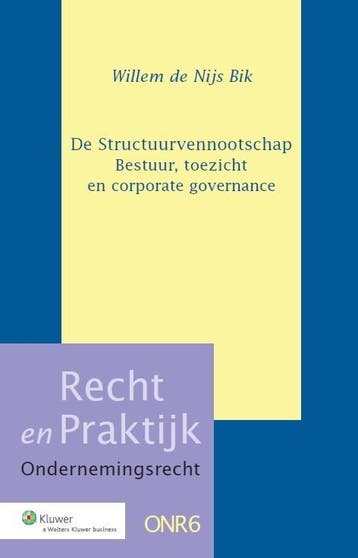 De Structuurvennootschap | W.W. Nijs Bik | Nieuw, Verzenden, Nieuw, W.W. Nijs Bik