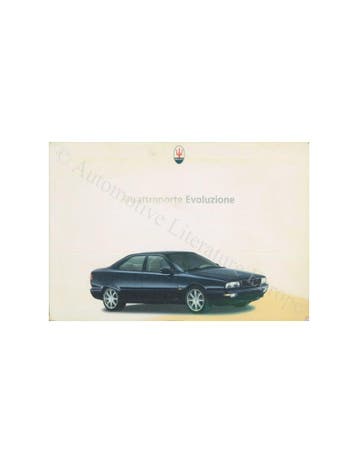 1999 MASERATI QUATTROPORTE EVOLUZIONE INSTRUCTIEBOEKJE SPA.., Ophalen of Verzenden