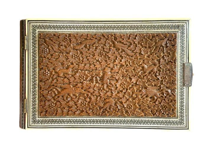 Inlegwerk-fotoalbum uit de periode na het Mughal-tijdperk -, Antiquités & Art, Art | Art non-occidental