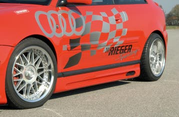 Rieger side skirt | geschikt voor Audi A3 8L | ABS | Links, Auto-onderdelen, Verzenden, Nieuw, Audi
